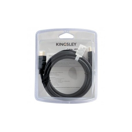 Cable HDMI Kingsley 2 m Negro