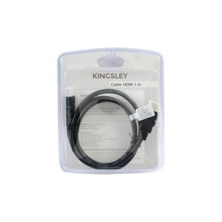Cable HDMI Kingsley 1 m Negro